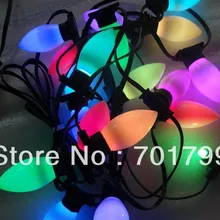 50 узлов DC12V WS2811 LED техницвета пикселей; водонепроницаемый, полный цвет с гладкой молочно-C9 крышка
