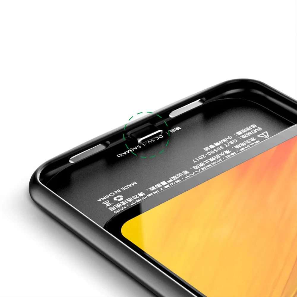 JINXINGCHENG чехол для внешнего зарядного устройства для Xiaomi Mi 8 Lite 4700 мАч с зажимом для быстрой зарядки для Xiaomi Mi 8 Lite