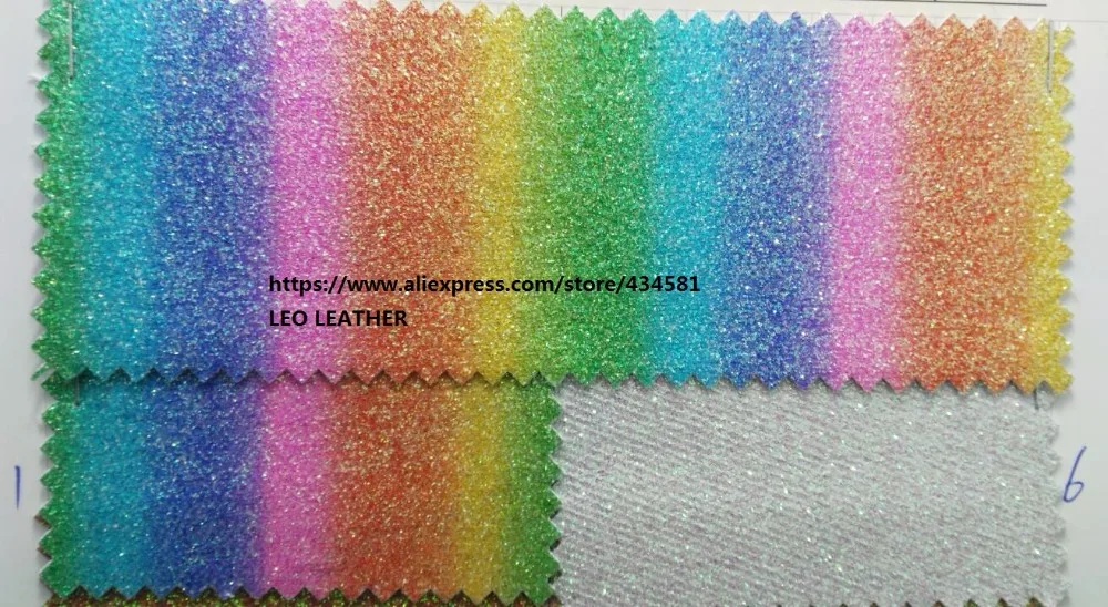Радуга Блеск кожа ткань для обуви сумки диван банты и DIY аксессуары P1207| |