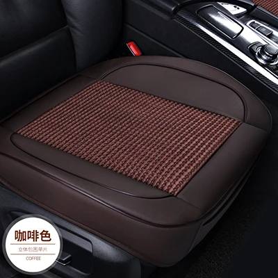 KKYSYELVA черный Универсальный ПУ кожаные сиденья защиты Подушка pad Коврик Voiture протектор Авто сиденье аксессуары для интерьера - Название цвета: D