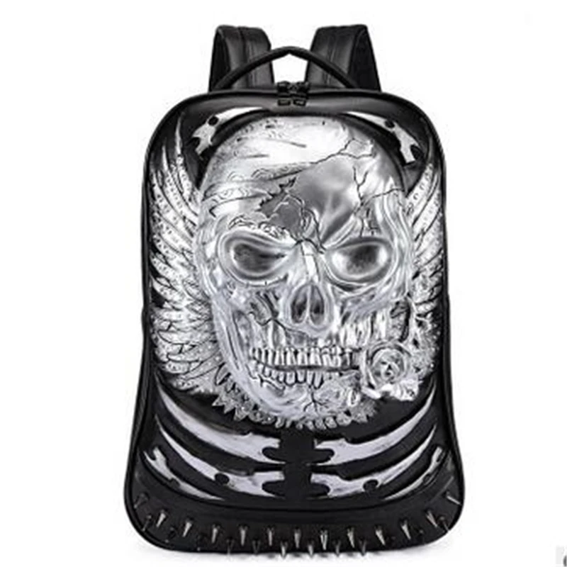 Steelsir 2018 Новый Панк модный рюкзак мужской персональный дорожный Готический Череп