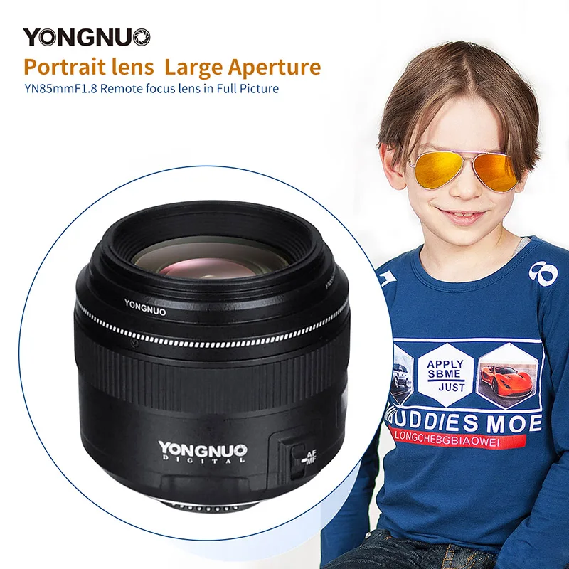 YONGNUO YN85MM F1.8N Автофокус большая апертура AF MF DSLR Объектив камеры объектив для Nikon D7500