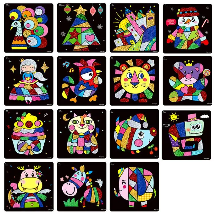 15pcs Fairy 15 шт./компл. сказки "сделай сам" из передачи Wticker живописью передачи прикладное искусство для детей Искусства и ремесла игрушки для Детский подарок GYH - Цвет: 15pcs Fairy