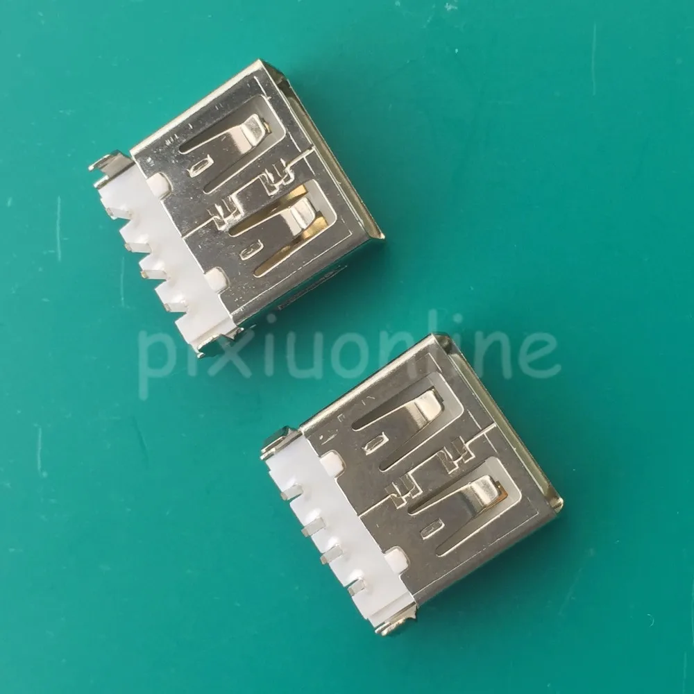 Гнездовой разъем типа А G52Y USB 2 0 4 контакта фута 90 градусов 10 шт.|connector 4pin|4pin femaleconnector