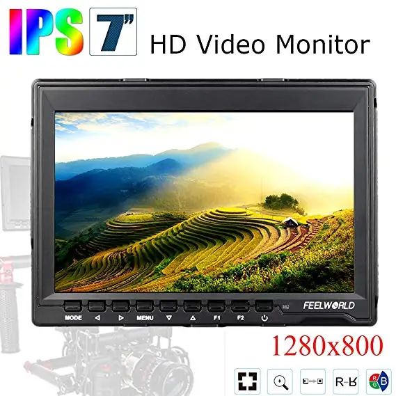 Online Feelworld FW759 7 Zoll Ultra HD 1280x800 IPS Bildschirm Kamera Feld Monitor Für BMPCC Mit 11