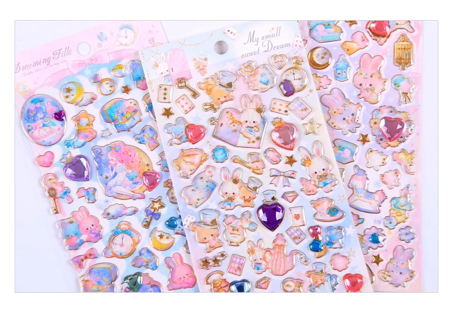 1 шт. Kawaii канцелярские наклейки бронзированные милые Мультяшные дневники планировщик декоративные мобильные наклейки Скрапбукинг DIY ремесленные наклейки