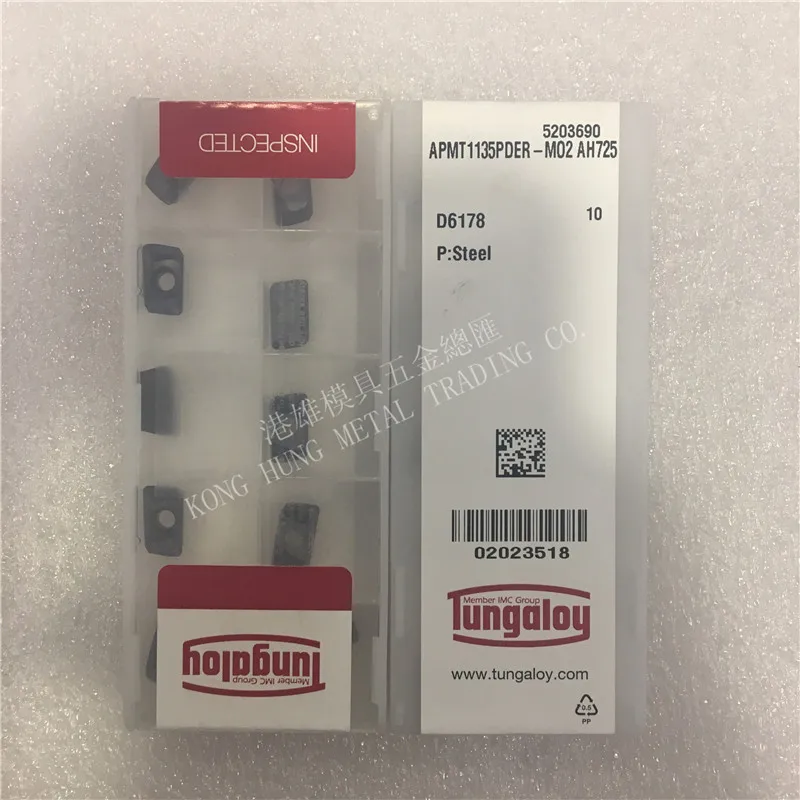 APMT1135PDER MO2 AH725 оригинальные карбидные вставки Tungaloy фрезерные токарные инструменты