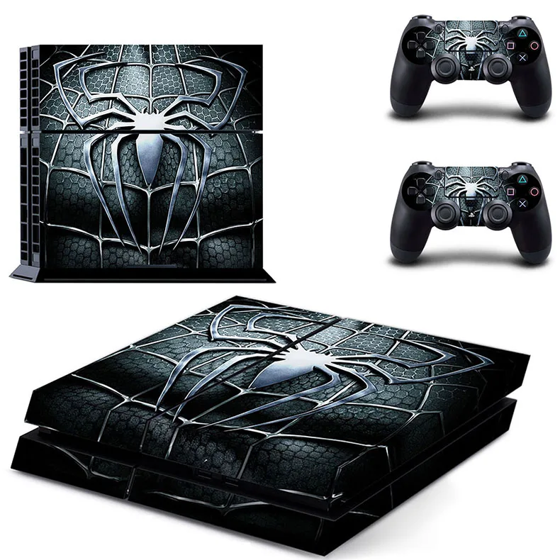 GYTM1227 Наклейка для PS4 с изображением Человека-паука s Vinilo PS 4, игровая станция 4 Pegatina для sony playstation 4, консоль и два контроллера - Цвет: GYTM1227