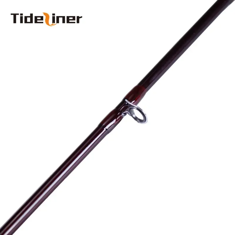 Tideliner Fly fishing rod carbon fiber spinning 2.4m 8ft 3/4# fly rods 4 Segments cork handle slow action tackle | Спорт и