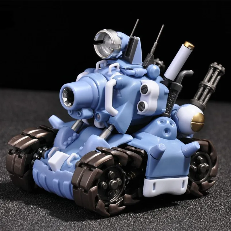 YH Metal Slug супер модель автомобиля резервуара подвижная внутренняя структура синий