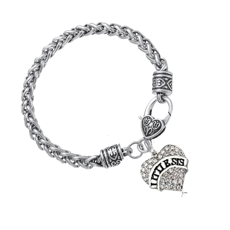 Bespmosp розовый прозрачный с кристаллами в форме сердца для малышей средней и