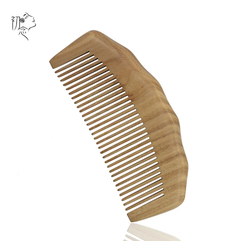 Wooden Green Sandalwood Combs MINI Pocket Intensive Comb Hair Brush Straightener Escova Hairbrush For Daughter Best Gift 003 | Красота и