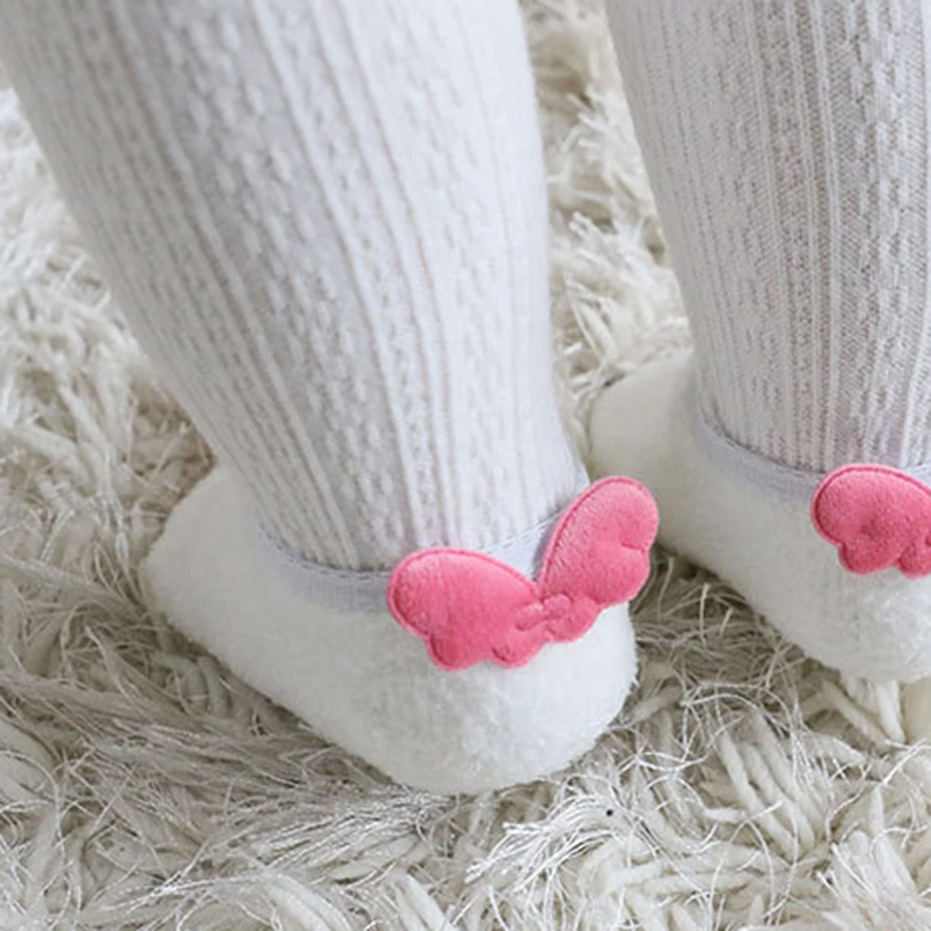 Теплые носки до щиколотки для малышей Нескользящие бесшовные бархатные