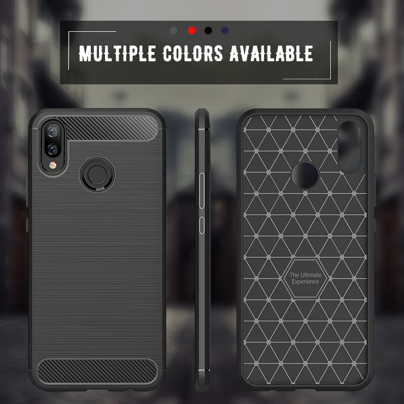 Carbon Fiber Armor Case For Huawei Honor 8X 10 9 8 7X V10 V9 Back Capa Coque Funda Bag Y7 Prime 2017 Fashion Shell |