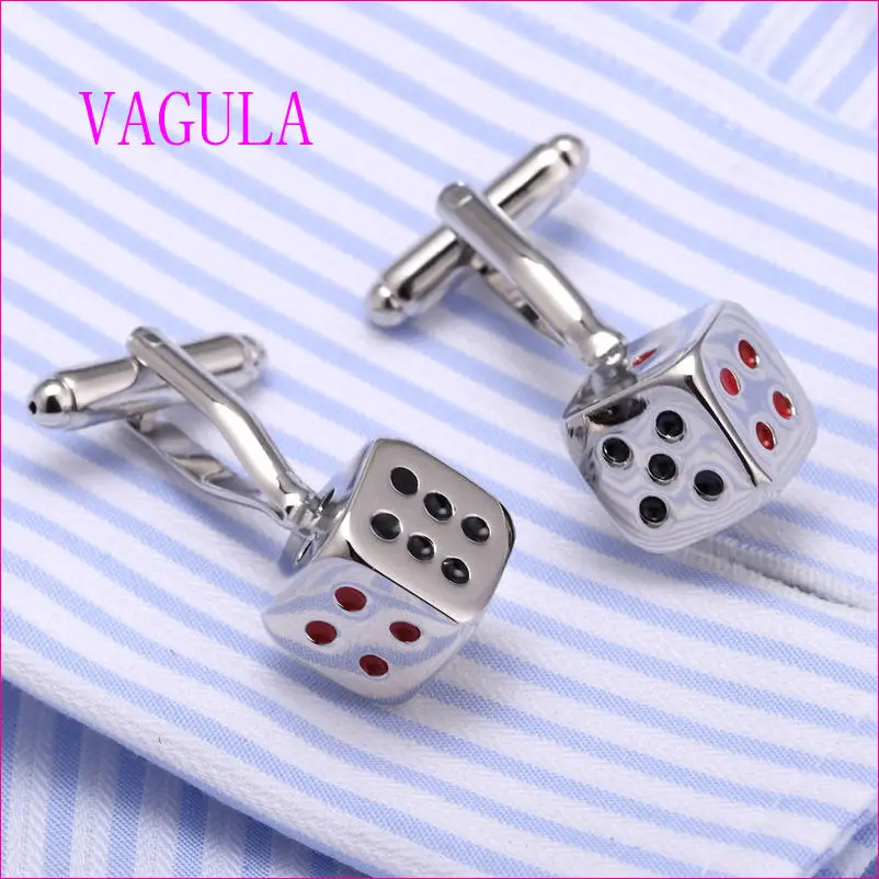 Горячая продажа забавные запонки с кубиками качество AAA Мужская рубашка латунные