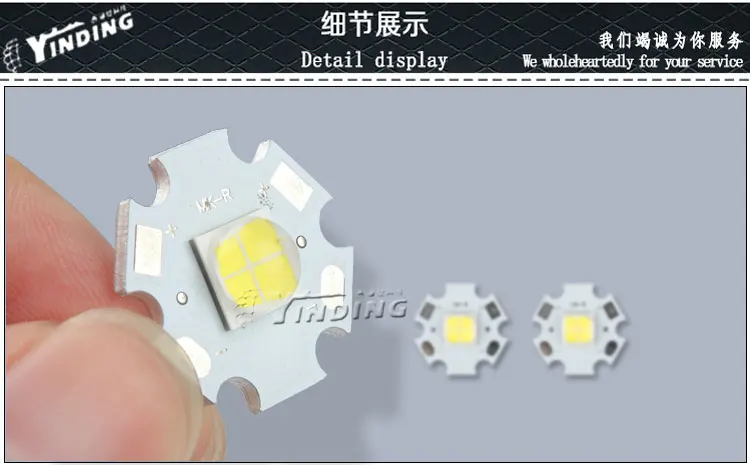 Светодиодный излучатель Cree XLamp холодный белый 6 в 6500 К 30 Вт 1 шт.|led emitter|xhp70 6vpower led 6500k
