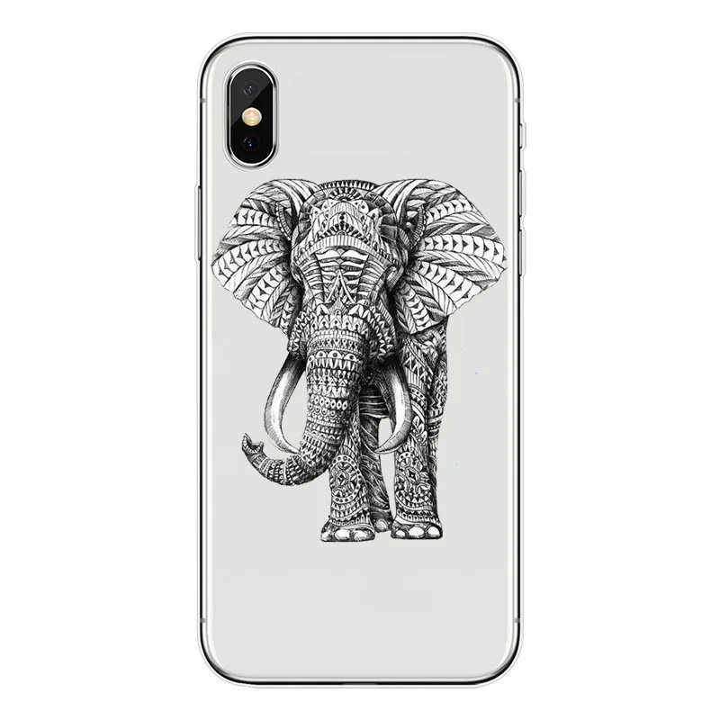 Мягкие силиконовые чехлы Totem с рисунком животных слона совы кота для iphone 11 11pro MAX 7 6