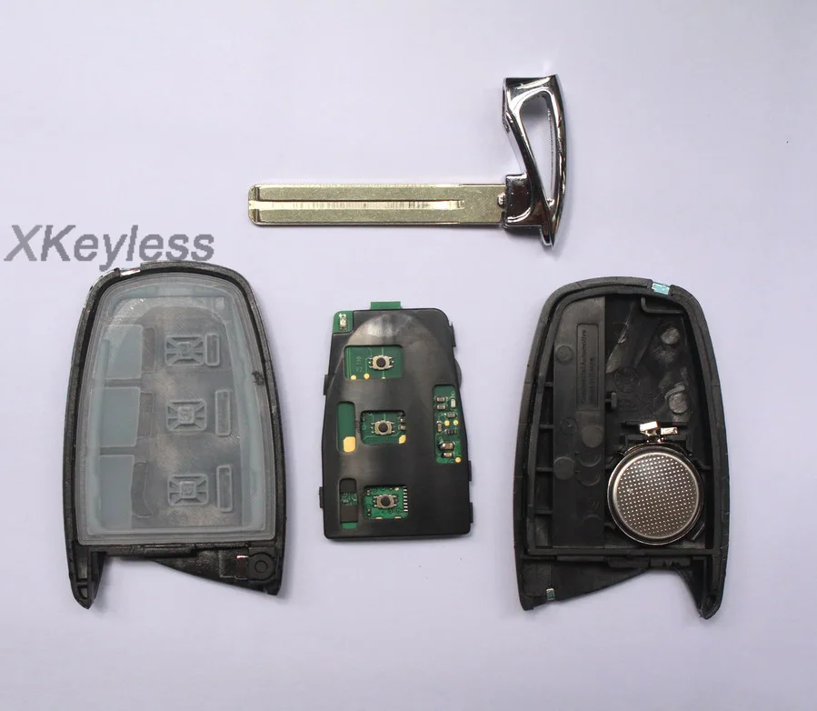 2012-2015 для Hyundai Santa Fe 3 кнопки fob умный пульт дистанционного управления 433 МГц