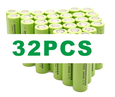 32 PCS-3400mAh Новинка 3,7 18650 батарея 3400mAh INR18650 30A разрядка литий-ионная аккумуляторная батарея для фонариков инструменты и игрушки(10-40 шт - Цвет: 32 PCS-3400mAh