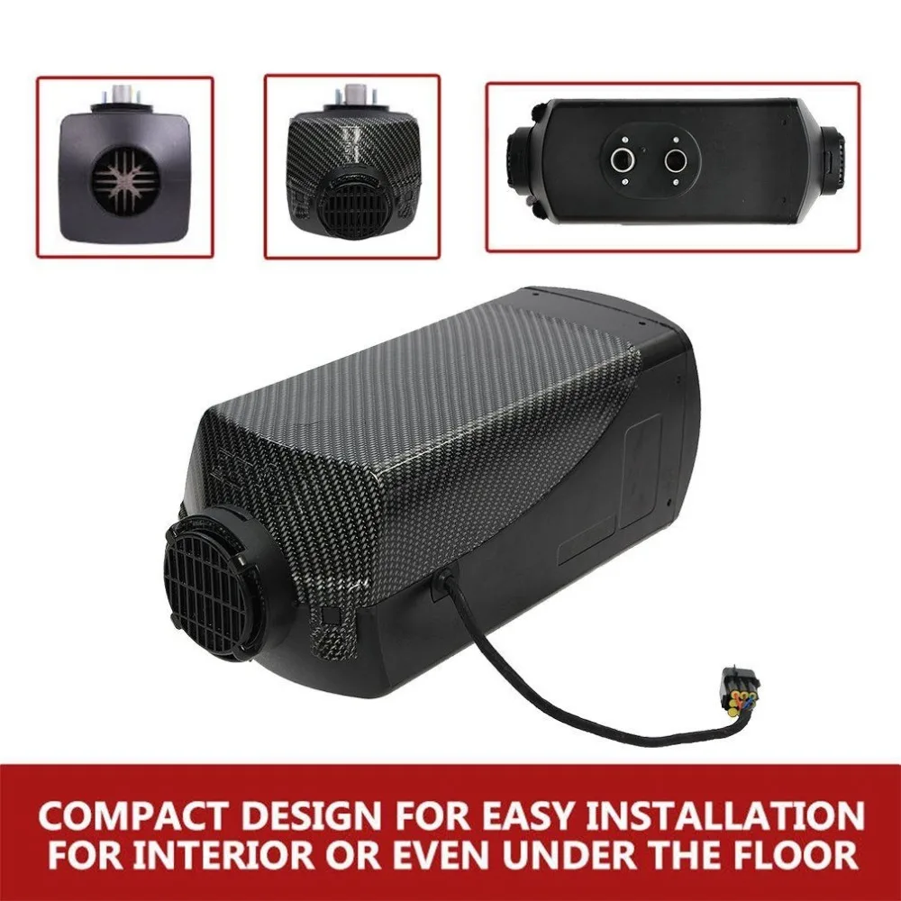 2 кВт черный нагреватель с одним отверстием воздушный парковочный обогреватель