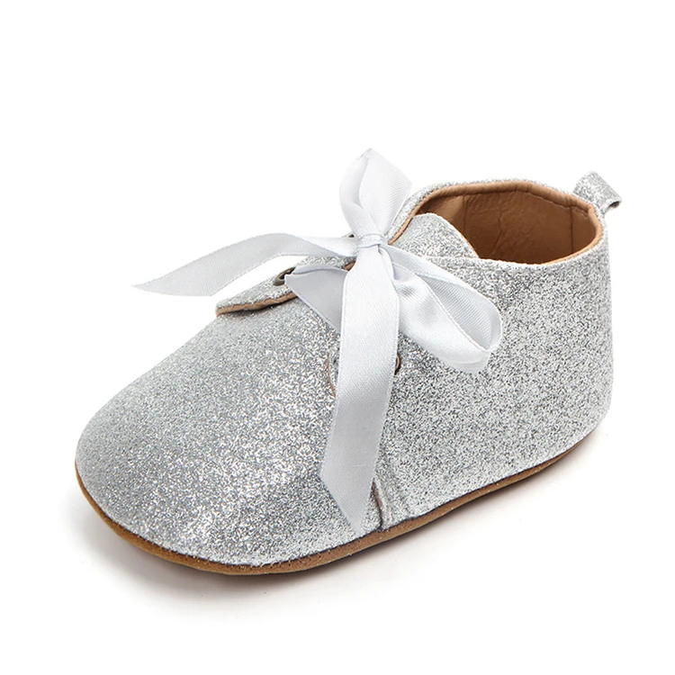 0-18M Toddler Baby Girl Shining First Walkers Princess Shoes Glitter Shiny Leopard Print Sneakers Lace Up Newborn Bebe Shoes