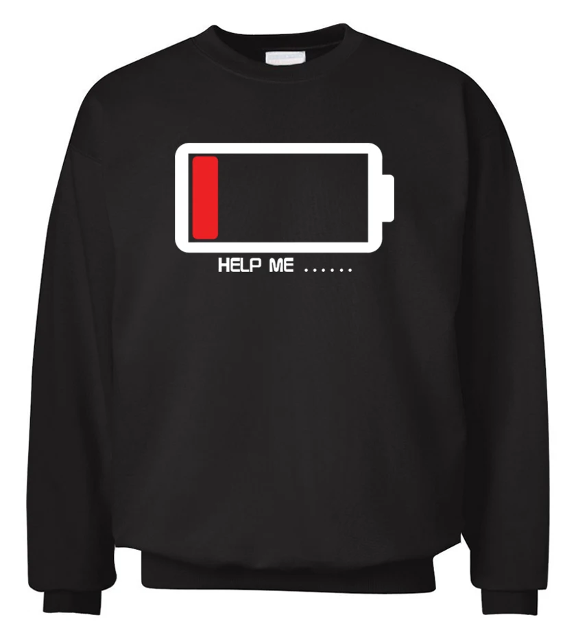 Забавные мужские свитшоты с уникальным дизайном батареи 2019 стильные толстовки