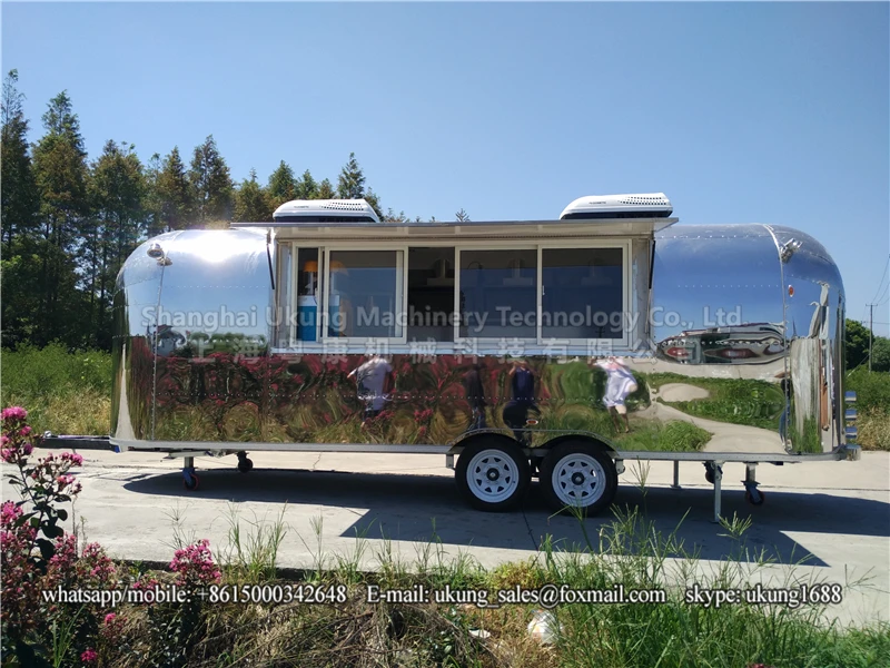 AST-210, 680 см, трейлер airstream из нержавеющей стали, подгонянный трейлер еды, передвижной кухонный грузовик еды