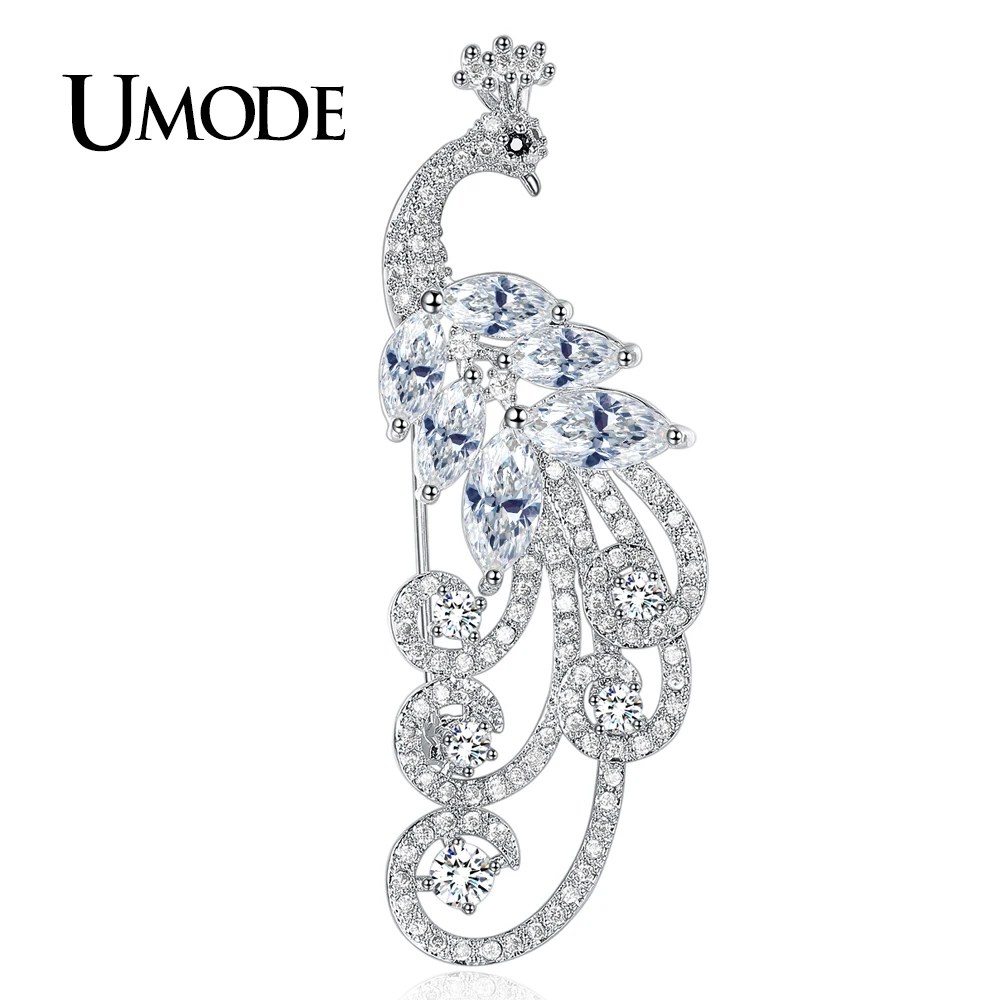 UMODE новые роскошные фианиты животные Феникс Броши для женщин модные ювелирные