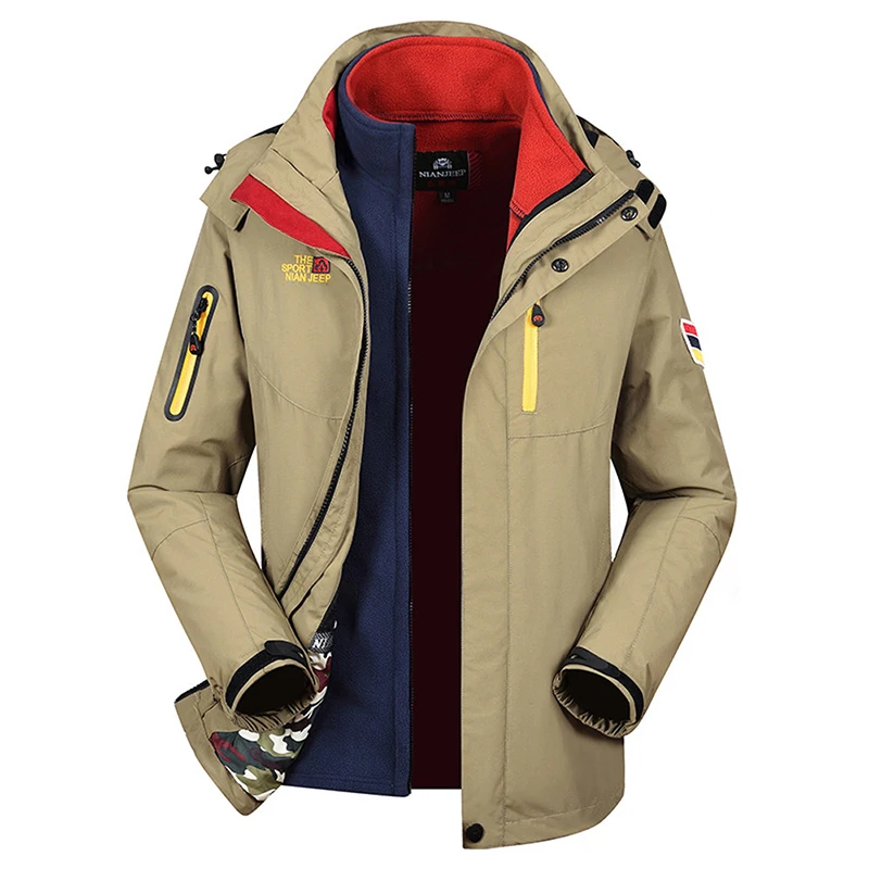 SRTM Men Jacket Winter Hoodie Warm Military Plus Size M-5XL Waterproof Windproof Outdoor Thick Fleece Parkas Loose Coat N99798