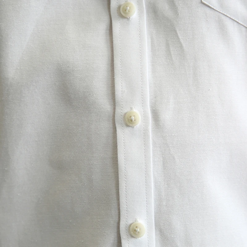 Мужская деловая рубашка с рукавом три четверти плюс размер приталенная