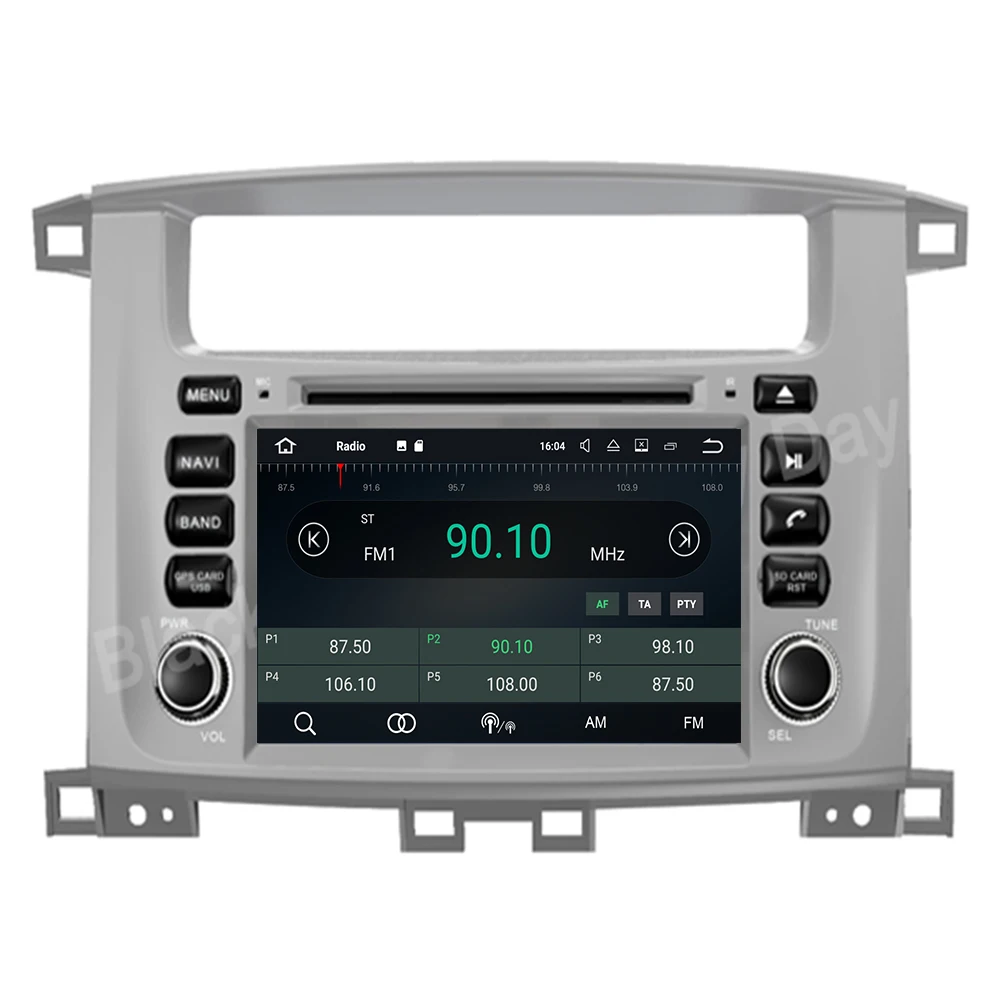 Автомобильный мультимедийный dvd-плеер IPS DSP 8 Core 4 RAM 2 Din Android10 GPS для TOYOTA LAND CRUISER 100