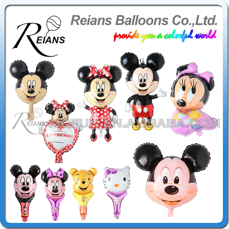 Jungle Mickey Minnie Birthday Balloon for Boy Girls Baby Shower Kids Animals Air Ballon Party Decorations Toys | Дом и сад