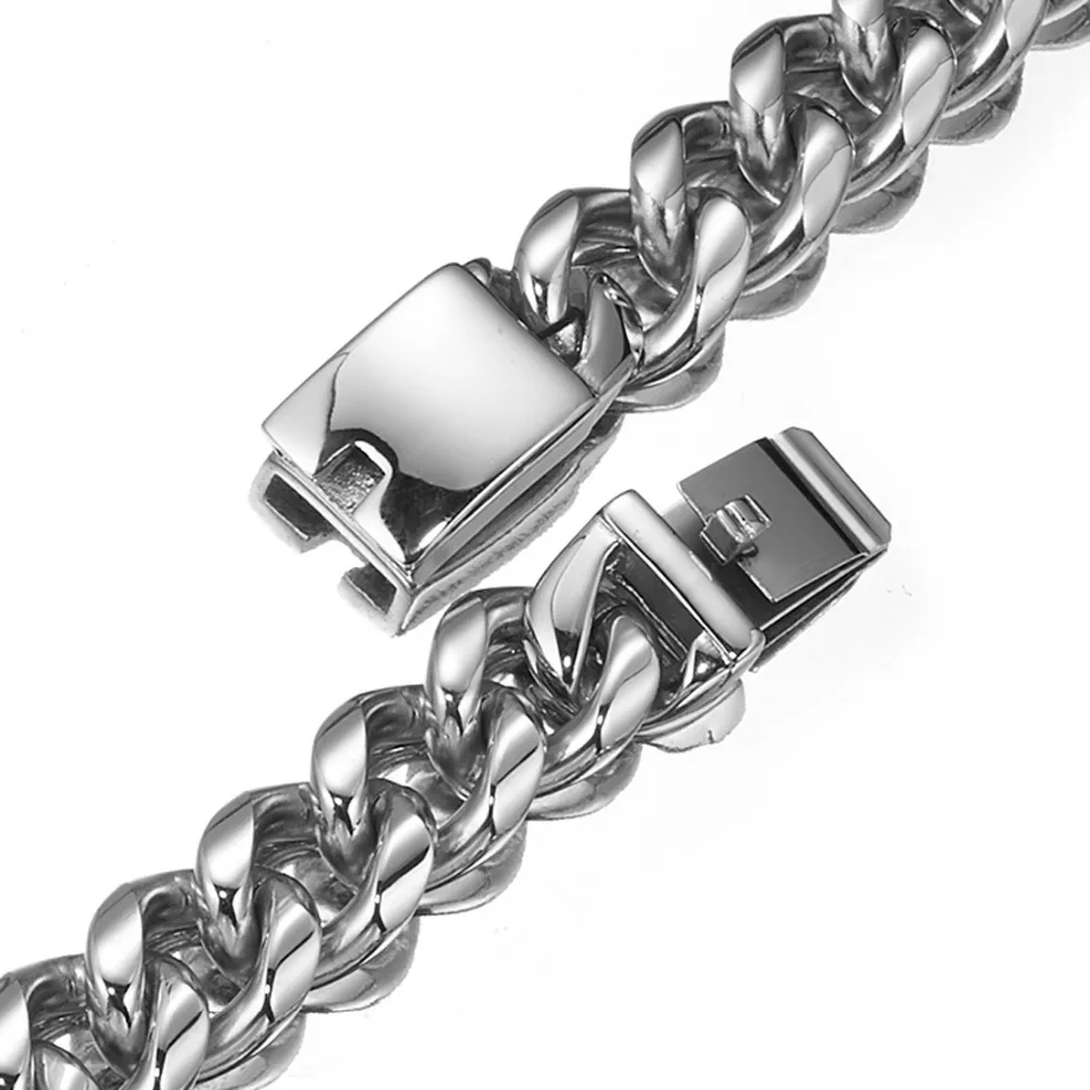 Цепь мужская из панцирного плетения шириной 19 мм ожерелье или браслет