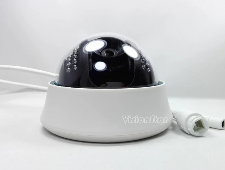 H.265 POE купол ONVIF P2P ip камера 2.0mp Крытый День Ночь 3.6 мм объектив сети камеры