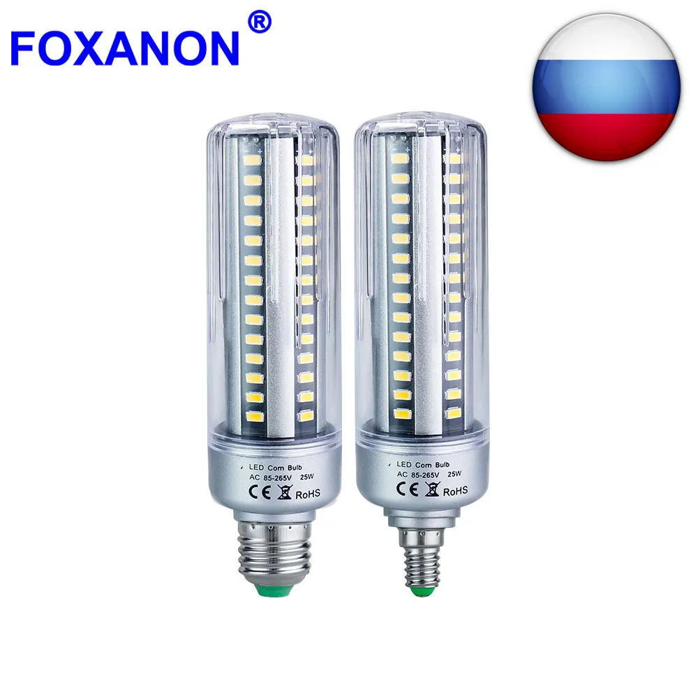 Светодиодная лампа Кукуруза на русском складе 4 шт. E27 220 В 110 5736 Вт 25 20 без мерцания