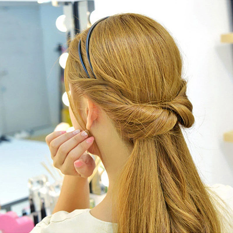 1 шт. двойной обруч для волос повязка на голову регулируемые многовариантные