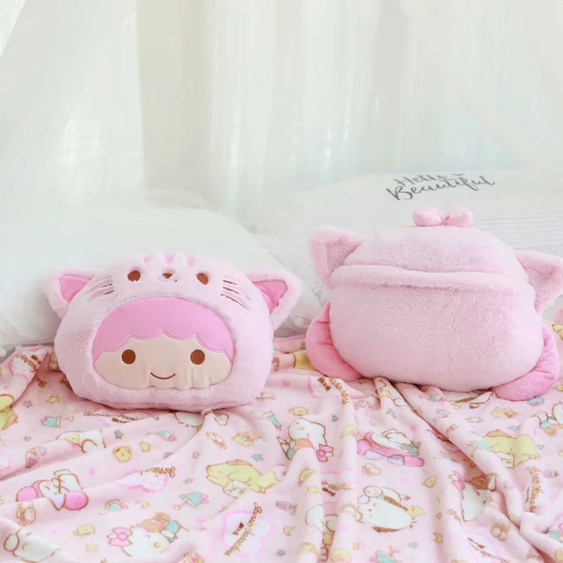 1 шт. 40 см Cinnamoroll пудинг собака Мелодия Близнецы Звезда Мягкая плюшевая подушка+ Коралловое бархатное одеяло мягкая игрушка романтический подарок