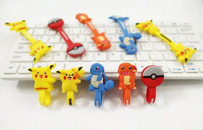 Аниме Покемон Пикачу Кабельная Стяжка с аксессуаром для косплея USB устройство