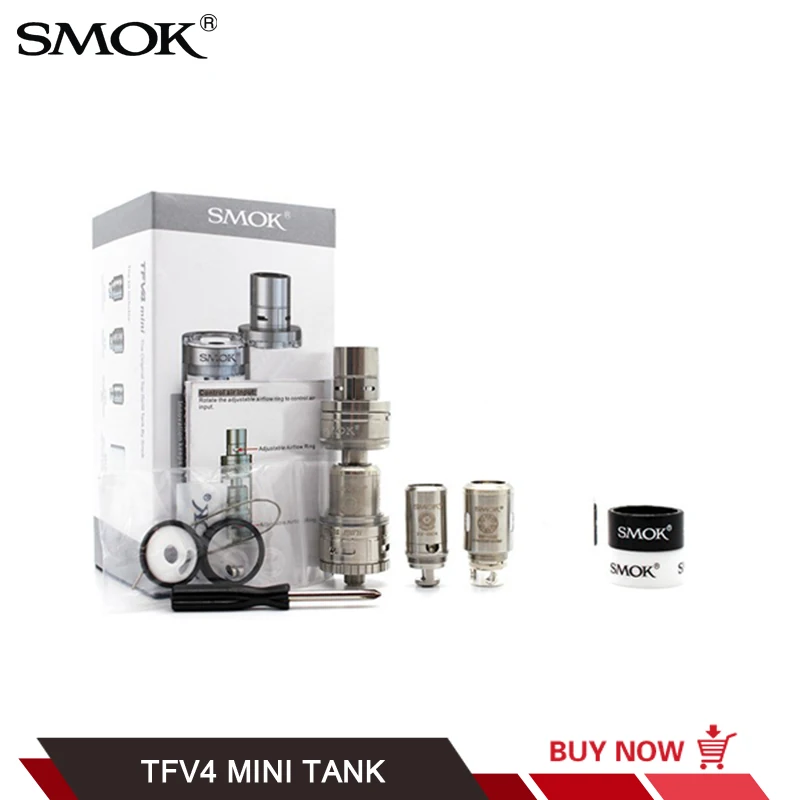 100% Аутентичные SMOK TFV4 Мини Танк 3 5 мл Sub Ом для 510 нитки Mod VS электронная сигарета