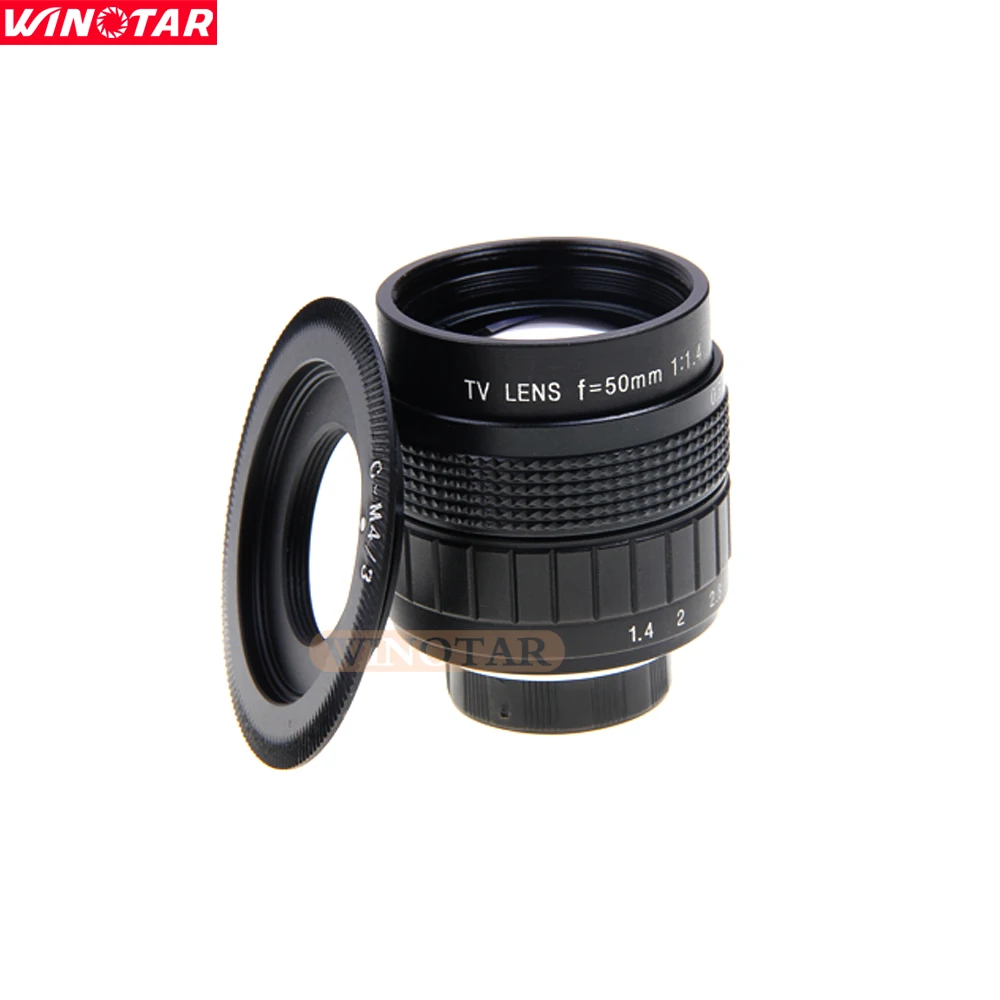 Фуцзянь 50 мм F1.4 CC ТВ объектив+ C крепление адаптер объектива для камер Micro 4/3 m4/3 Olympus EPL5 EPM3 EPL7 OM-D EP1 EP2 EP3 EP6 EPL7 EPL6 EPL3 E-M5 E-M10