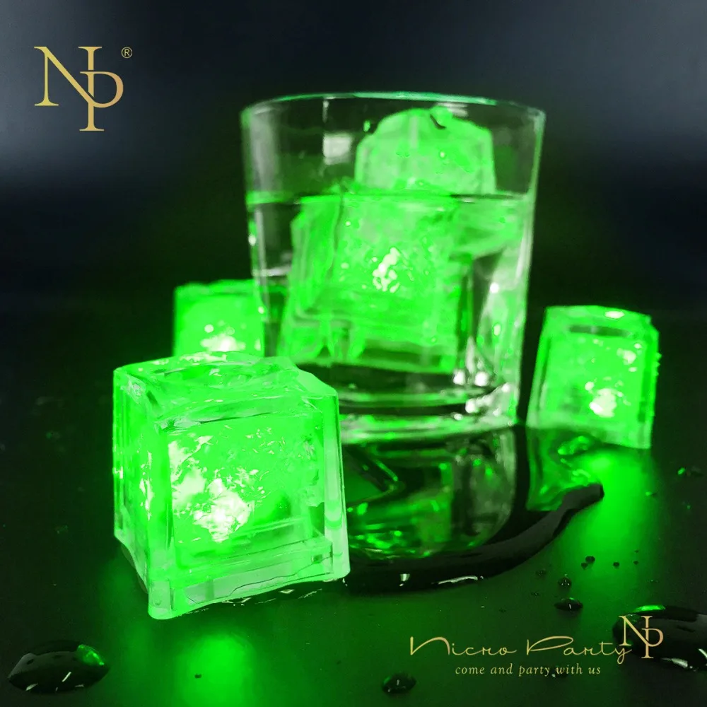 Nicro 12 шт./лот светодиодные кубики льда на День святого Валентина цветная