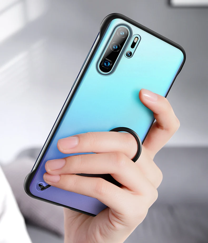 Для huawei P30 Pro Чехол безрамный Матовый Прозрачный чехол для P30 чехол силиконовый защитный бампер для huawei P20 Pro Lite чехол s