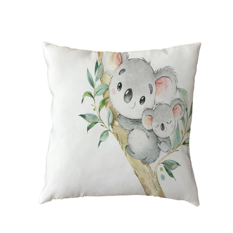 Милый маленький енот и друзья с удовольствием играть полиэстер Пич-скин