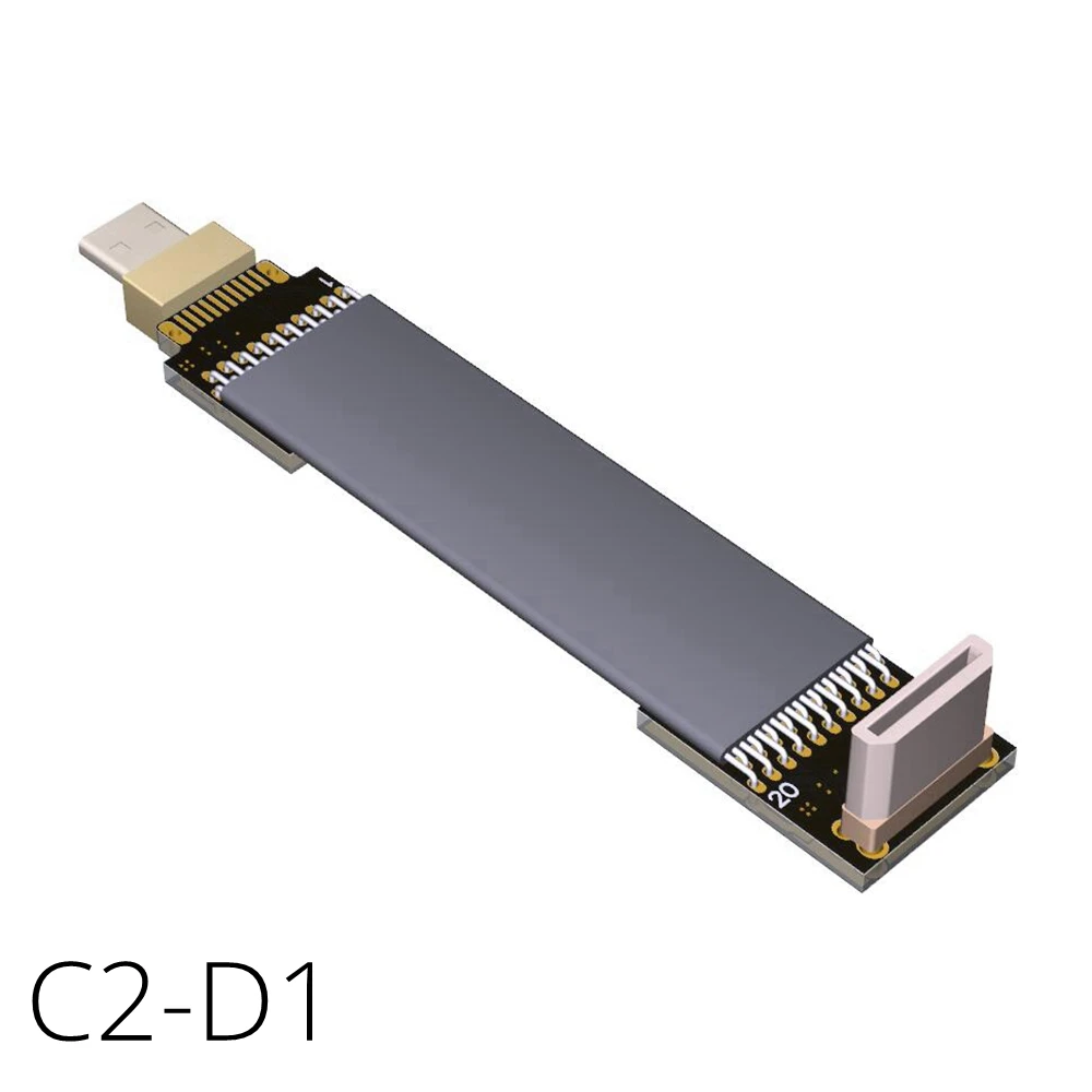 Высоко Скорость до угла мини HDMI к микро hdmi C D Тип кабель 20pin V2.0 плоский ленточный 4K