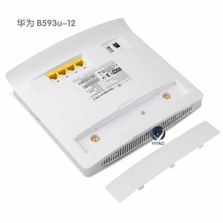 Разблокированный huawei B593 B593u-12+ 2 шт антенна 4G LTE 100 Мбит/с CPE маршрутизатор с sim-картой слот 4G LTE WiFi маршрутизатор с 4 Lan портом