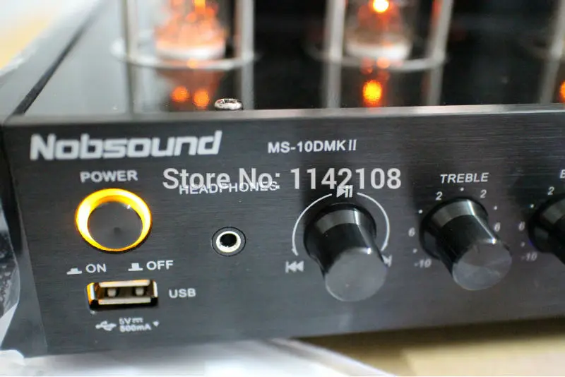 Черный Nobsound MS-10D MKII Bluetooth/USB/Наушники Hi-Fi стерео усилитель аудио 25 Вт * 2 вакуумный