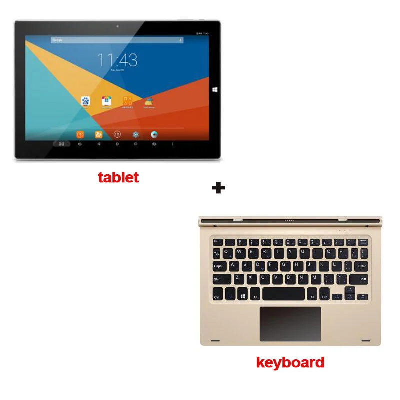 bundle 1 Teclast Tbook10s 10,1 дюймов ips 1920x1200 Windows 10+ Android 5,1 планшетный ПК Intel Atom X5 Четырехъядерный 4 ГБ/64 Гб BT HDMI - Комплект: bundle 1