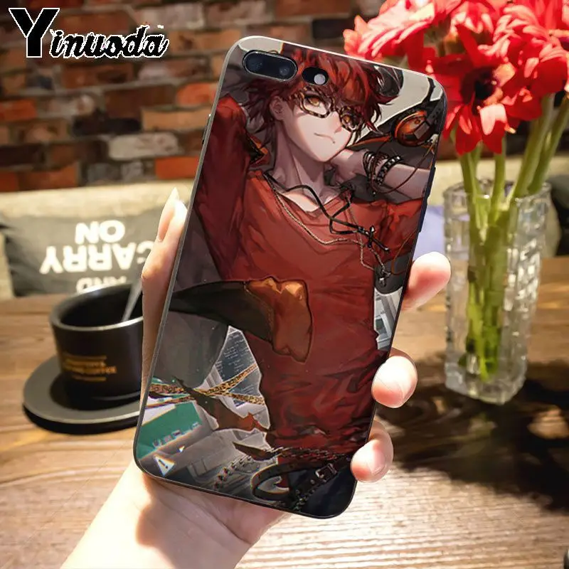 Yinuoda 707 Mystic Messenger Роскошный Гибридный чехол для телефона Apple iPhone 8 7 6 6S Plus X 5S 11pro SE 12pro