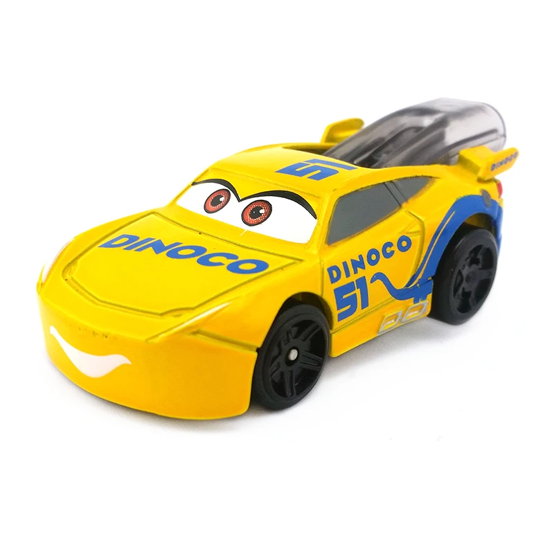 Disney Pixar Cars 3 Dinoco Cruz Ramirez свисток с красочной лентой 1:55 литая металлическая игрушка