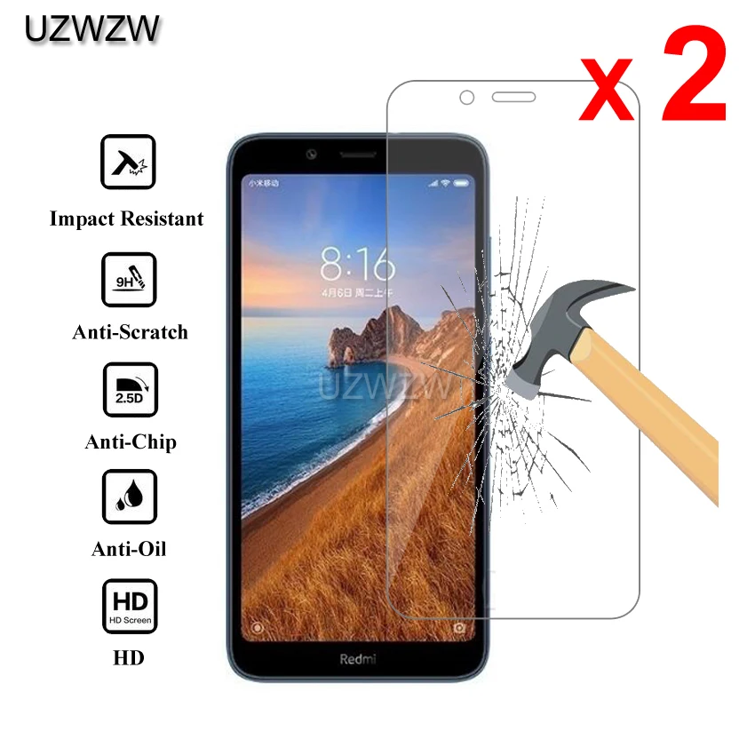2pcs For Xiaomi Redmi 7A Redmi7a Premium 2.5D 0.26mm Tempered Glass Screen Protector For Xiaomi Redmi 7A Protective Glass